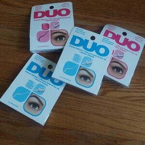 4 PCS EyeLash Glue Adhesive DUO DARK Tone And WHITE 7G. ( Bag F)